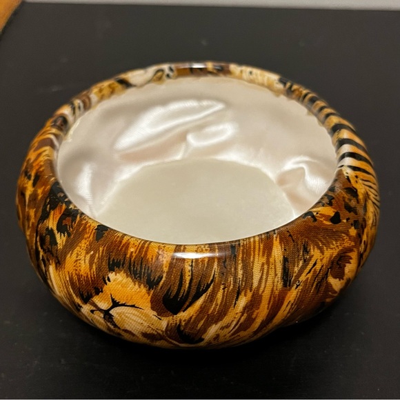 Safari Lion print covered dish Jewelry box - Picture 12 of 13